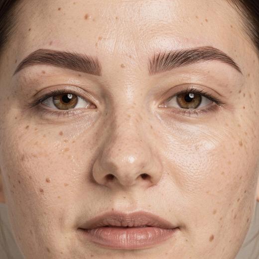 Healed eyebrow example